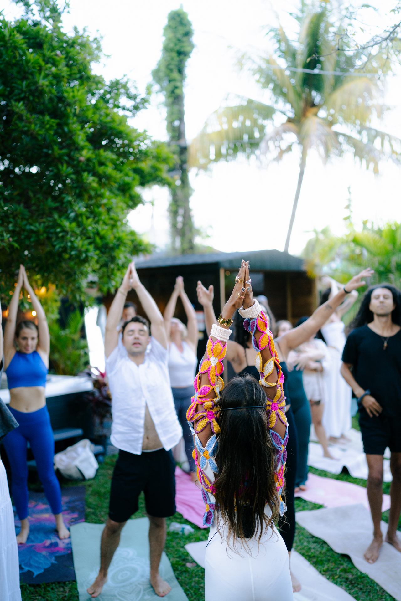 Brand activation gathering in a sunlit cultural space